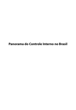 Panorama do Controle Interno no Brasil