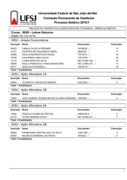 3&ordf; chamada - Clique aqui