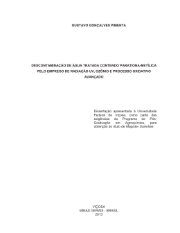 descontamina&ccedil;&atilde;o de &aacute;gua tratada contendo - Locus