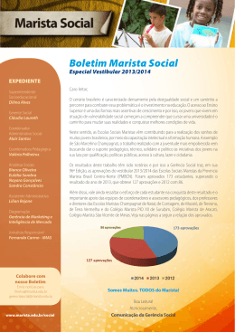 Boletim Marista Social Edi&ccedil;&atilde;o 96 &ndash; Especial - Marista Centro