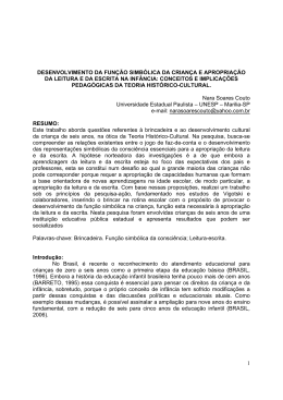 1 desenvolvimento da fun&ccedil;&atilde;o simb&oacute;lica da crian&ccedil;a e apropria&ccedil;&atilde;o da