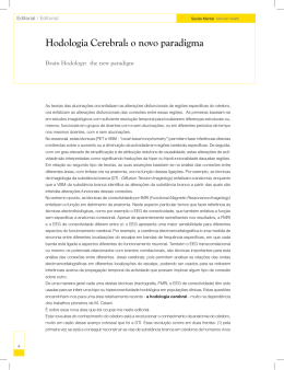 Hodologia Cerebral: o novo paradigma
