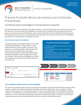 Portuguese - New Preventative Controls datasheet