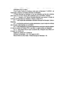 PORTARIA GP NQ. 311/2011 - SOS Cidadania Natividade