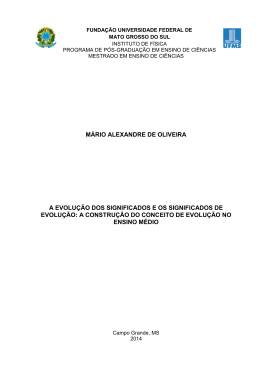 A evolu&ccedil;&atilde;o dos significados e os significados de evolu&ccedil;&atilde;o