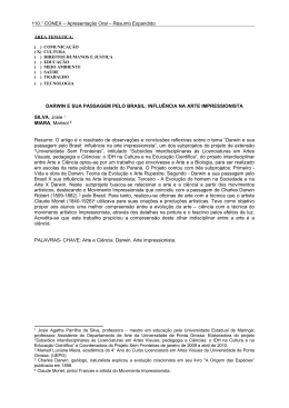 Resumo Expandido DARWIN E SUA PASSAGEM PELO BRASIL