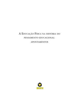 A EduCA&ccedil;&atilde;O F&iacute;SICA NA HIST&oacute;RIA dO PENSAMENTO