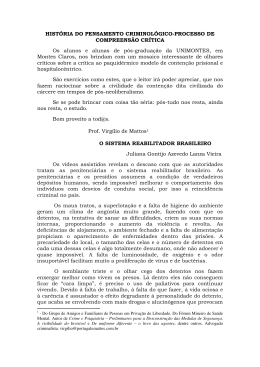 HIST&Oacute;RIA DO PENSAMENTO CRIMINOL&Oacute;GICO