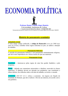 Economia Pol&iacute;tica 2&deg; semestre