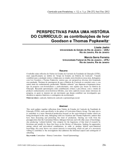 Veja o Artigo - Curr&iacute;culo sem Fronteiras