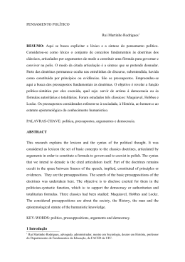 FUNDA&Ccedil;&Otilde;ES DO PENSAMENTO POL&Iacute;TICO