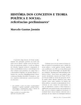 História dos conceitos e teoria política e social: referências