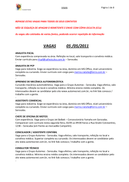 VAGAS 05 /05/2011 - Padre Wagner Ruivo