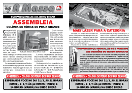 ASSEMBLEIA - Sindicato dos Padeiros de São Paulo