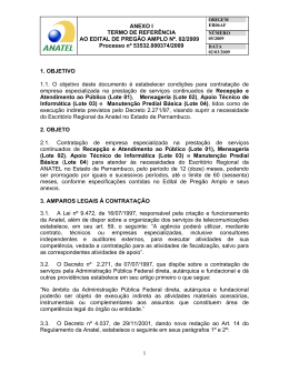 anexo i termo de refer&ecirc;ncia ao edital de preg&atilde;o amplo n&ordm;