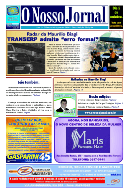 Agosto/2008 - Jornal da Regi&atilde;o Sudeste