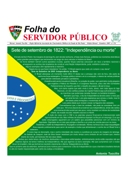 Folha do SERVIDOR P&Uacute;BLICO