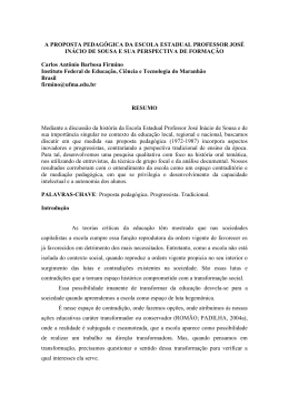 A PROPOSTA PEDAG&Oacute;GICA DA ESCOLA ESTADUAL