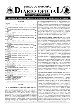 di&aacute;rio oficial estado do maranh&atilde;o