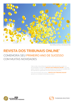 Revista dos tRibunais onLine&reg;