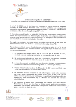 Elei&ccedil;&atilde;o Comiss&atilde;o Parit&aacute;ria - Escola Secund&aacute;ria de Monserrate