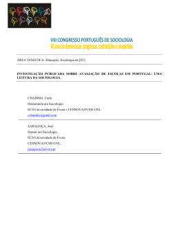 INVESTIGAÇÃO PUBLICADA SOBRE AVALIAÇÃO DE