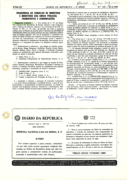 Texto oficial do Despacho