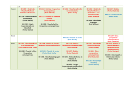 2&ordf; 3&ordf; 4&ordf; 5&ordf; 6&ordf; Manh&atilde; BH 1309 - Hist&oacute;ria da Filosofia Medieval