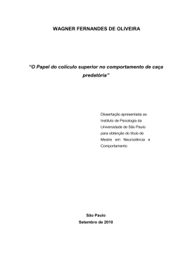 WAGNER FERNANDES DE OLIVEIRA “O Papel do colículo superior