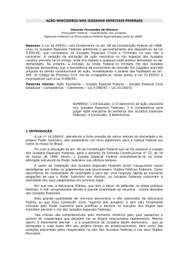 A&ccedil;&atilde;o Rescis&oacute;ria nos Juizados Especiais Federais