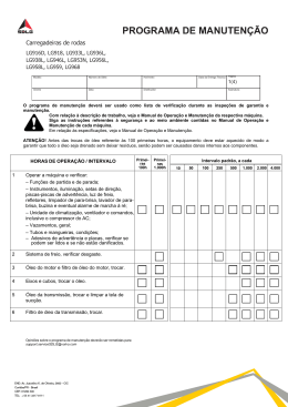 PROGRAMA DE MANUTEN&Ccedil;&Atilde;O
