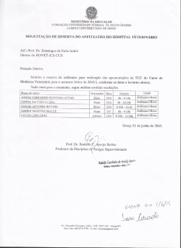 A MINISTÉRIO A EDUCAÇÃO . FUNDAÇAO UNIVERSIDADE