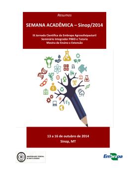 SEMANA ACAD&Ecirc;MICA &ndash; Sinop/2014 - Ainfo