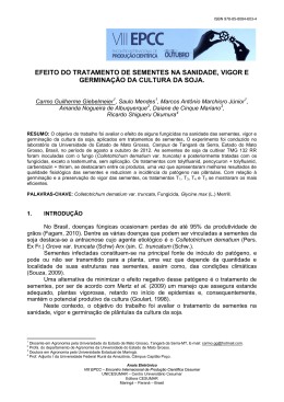 efeito do tratamento de sementes na sanidade, vigor e