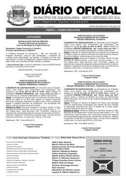 DOEM AQUIDAUANA - Edi&ccedil;&atilde;o N&ordm; 273