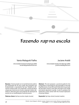 Fazendo rap na escola