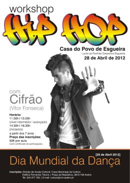 HIP HOP.cdr - Câmara municipal de Aveiro