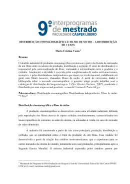 DISTRIBUI&Ccedil;&Atilde;O CINEMATOGR&Aacute;FICA E FILME DE NICHO &ndash; A