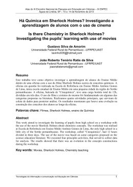 Há Química em Sherlock Holmes? Investigando a