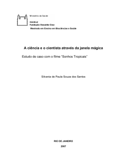 A ciência e o cientista através da janela mágica