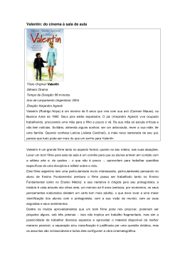 Valentín: do cinema à sala de aula