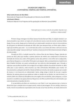 Resenha 1 (Kelly e Leila) - Revista Eletrônica Ventilando Acervos