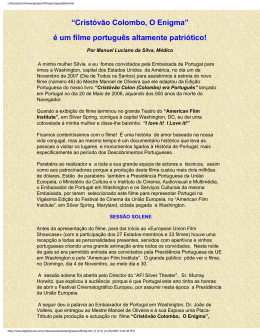&ldquo;Crist&oacute;v&atilde;o Colombo, O Enigma&rdquo; &eacute; um filme portugu&ecirc;s altamente