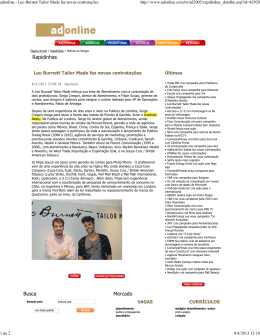 adonline - Leo Burnett Tailor Made faz novas contrata..es