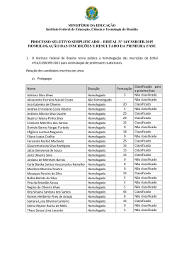processo seletivo simplificado &ndash; edital n&ordm; 14/cssb/ifb