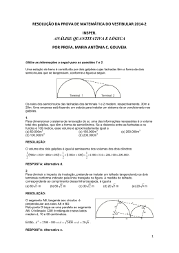 resolu&ccedil;&atilde;o da prova de matem&aacute;tica do vestibular 2014