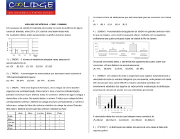 LISTA DE ESTATÍSTICA