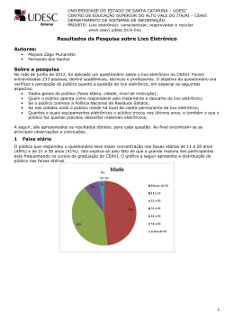 Resultados da Pesqu Autores: Sobre a pesquisa esultados