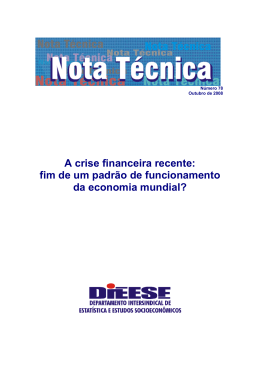 fim de um padr&atilde;o de funcionamento da economia mundial?