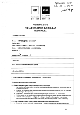Introdução à Economia - Fundação Bissaya Barreto